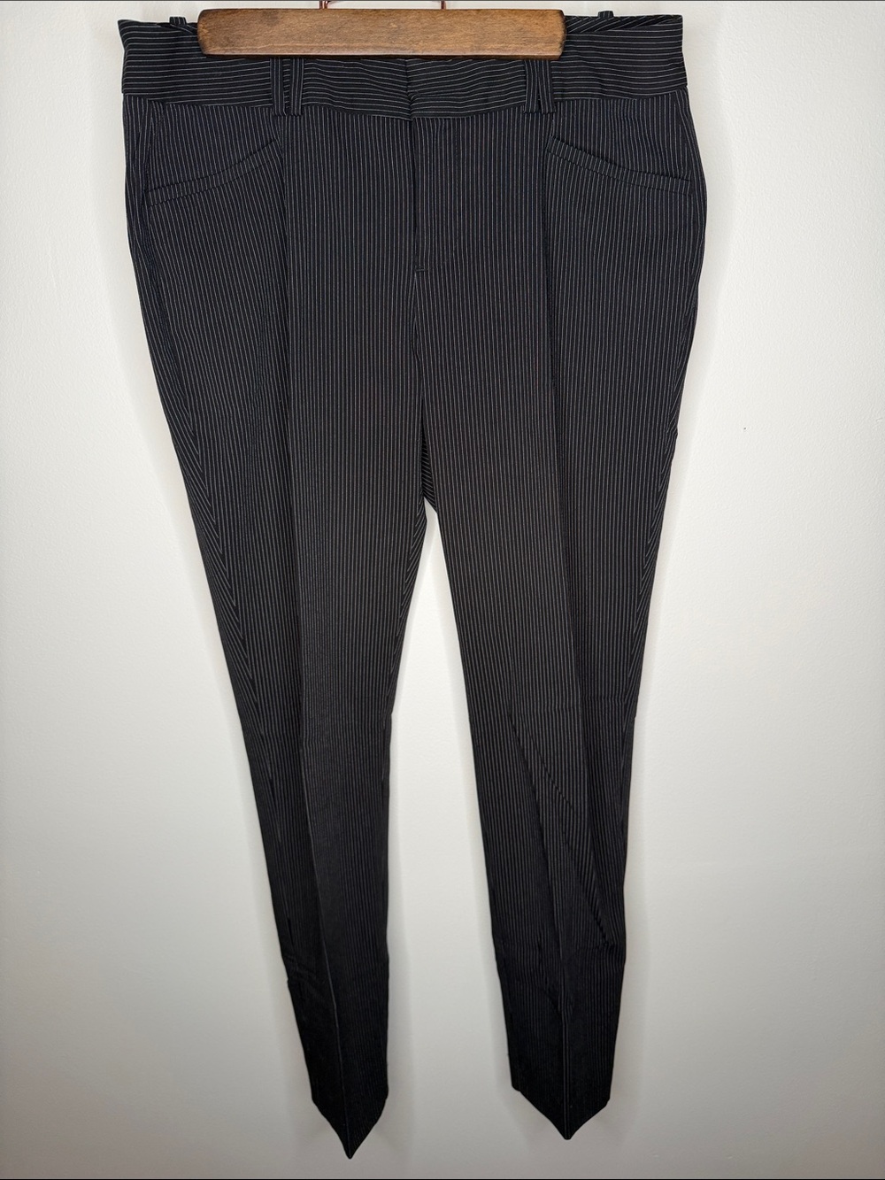 Calvin Klein Black Pinstripe Women's Dress Pants